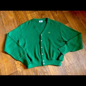 Lacoste Wool Knit Cardigan